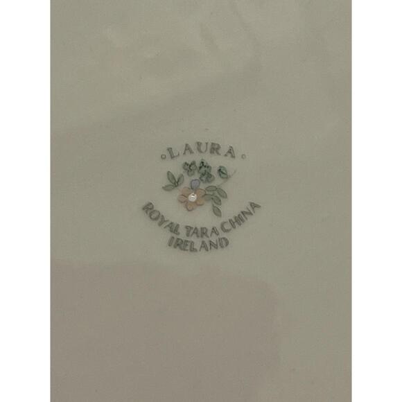 Royal Tara Ireland 1980s “Laura” Floral Bone China Cake Platter & Steel Server - Picture 8 of 16